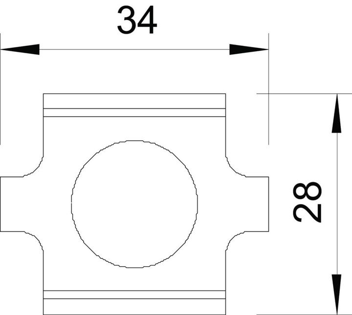 Actual product image OBO Bettermann Vertr joint connector f. mesh cable tray GSV 34 (0.03 m)
