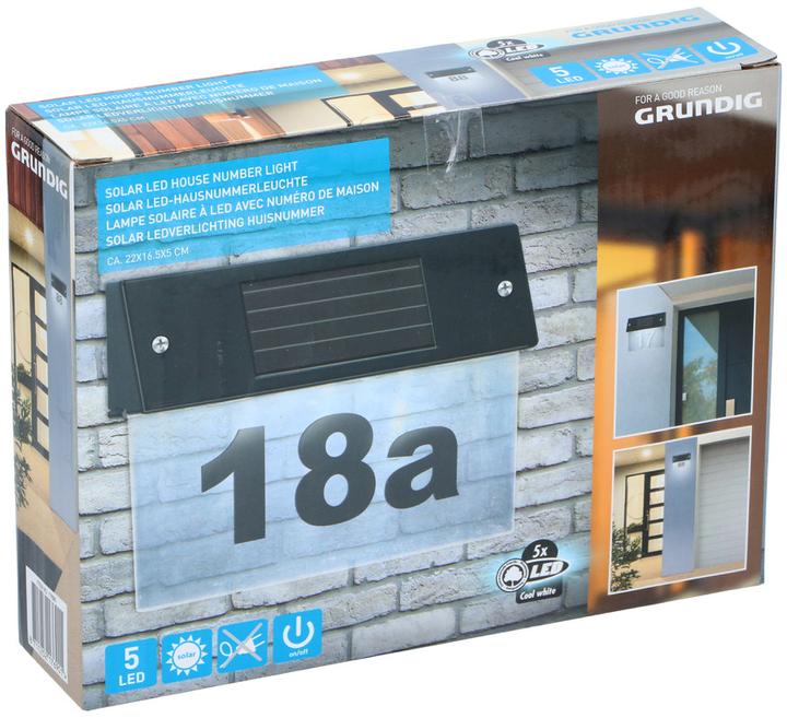 Produktbild Grundig LED-Solar-Hausnummer mit LED-Beleuchtung