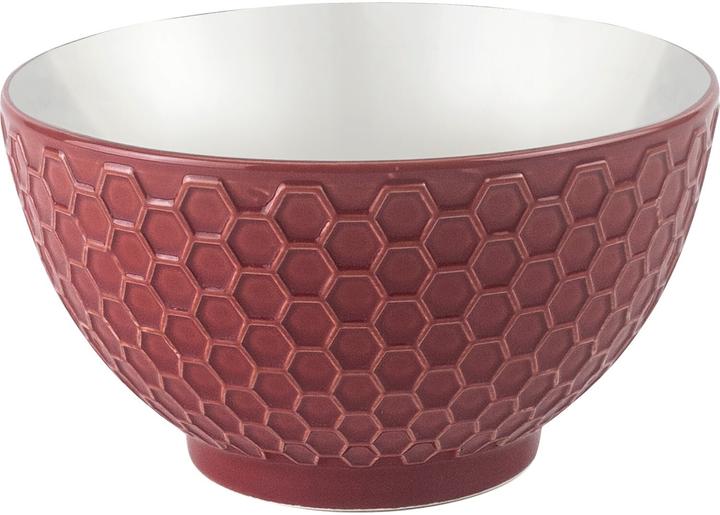 Produktbild Ibili Keramikschale klein Hexagon red 13,4 cm Für Suppen, Eintöpfe, Müsli und Salate (1 x)