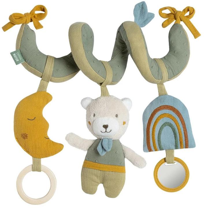 Image du produit Fehn Kinderwagenspielzeug Activity-Spirale Natur Bär