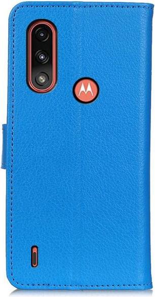 Actual product image MU Classic Litchi Leather Bookcover Series (Motorola Moto E7 Power)