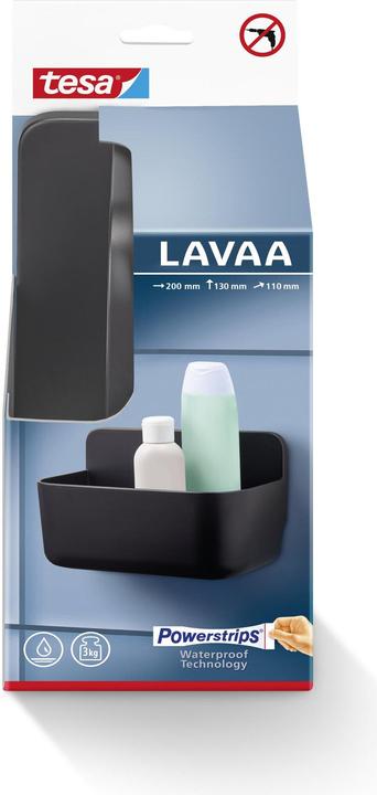 Actual product image tesa LAVAA Shower basket, small incl. adhesive solution without drilling