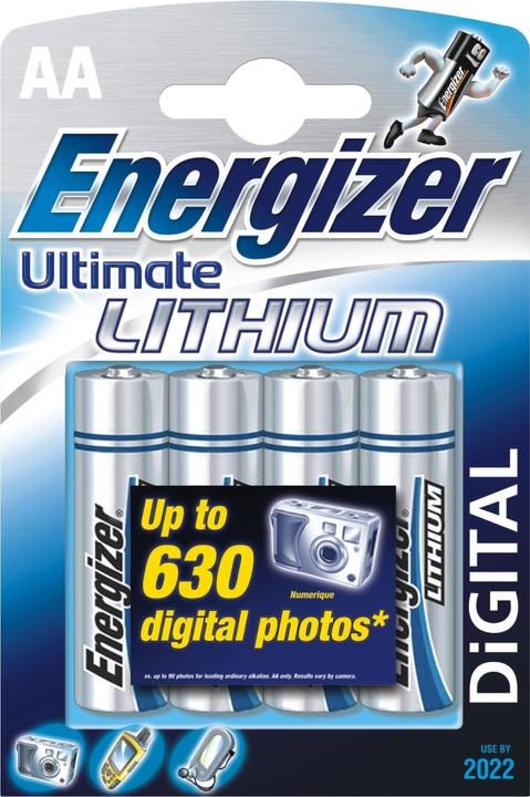 Actual product image Energizer Ultimate Lithium (4 pcs., AA, 3000 mAh)