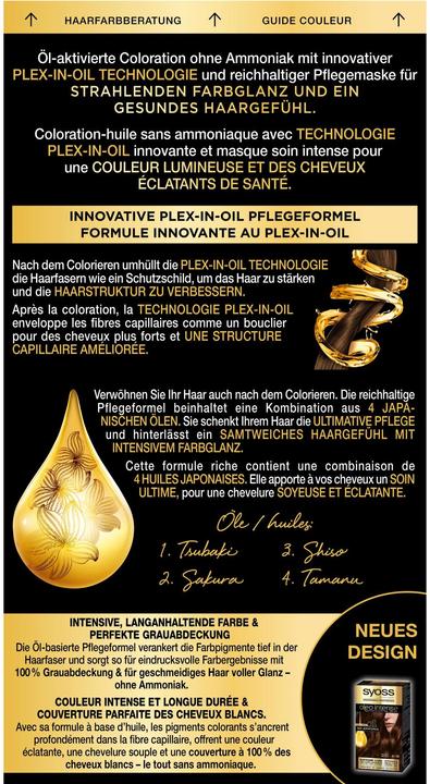 Image du produit Syoss Oleo Intense 4-18 Marron Moka (4-18 Brun moka)