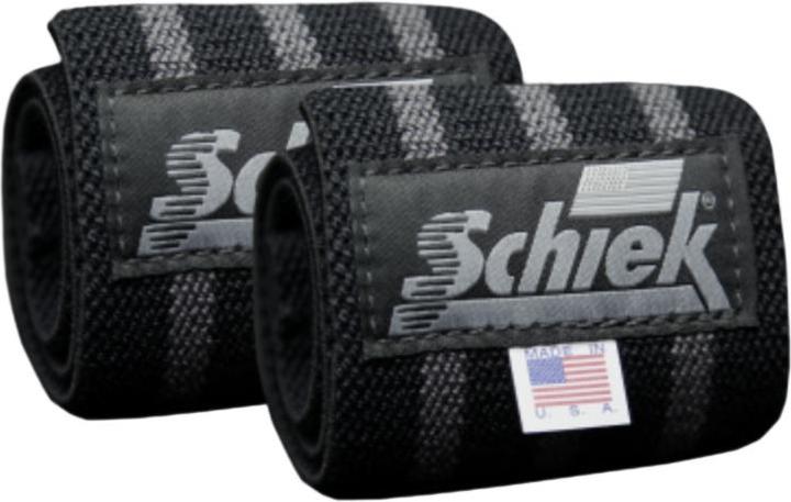Schiek Wrist Wraps Model 1112S Black/Silver 12"