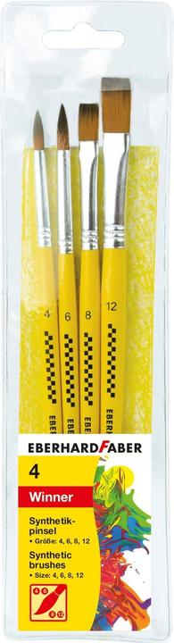 EberhardFaber Pinsel-Set Synthetik, 4 Stück