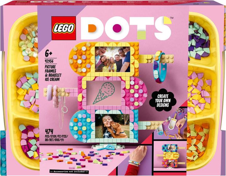 Produktbild LEGO Eiscreme Bilderrahmen & Armband (41956, LEGO Dots)