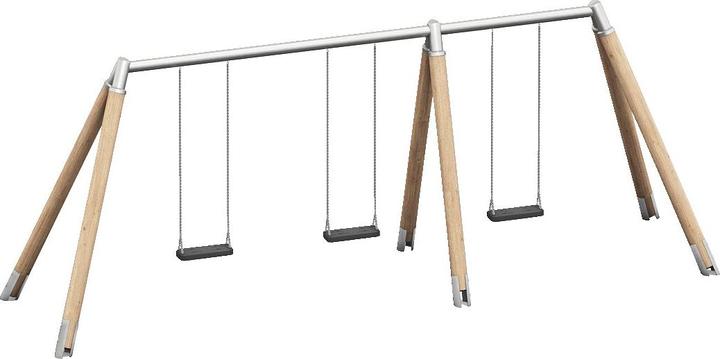 Immagine prodotto Playparc Altalena tripla legno/metallo