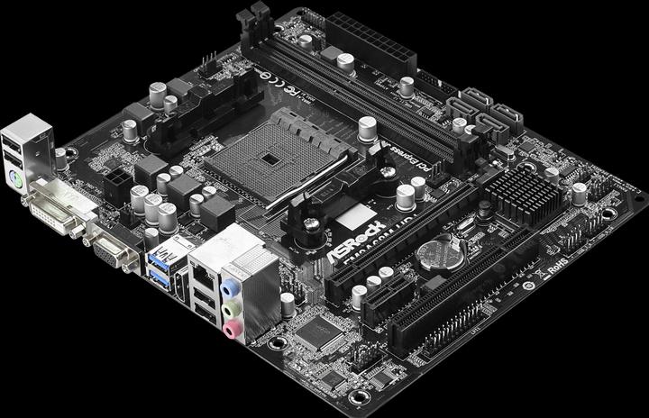 Produktbild AsRock FM2A68M-HD+ (FM2+, FM2, AMD A68, uATX)
