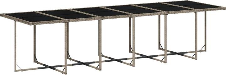 Image du produit VidaXL Meuble de jardin Salle à manger Ensemble de jardin 13 pièces Gris Poly Rattan (330 cm)