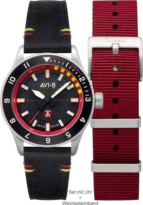 AVI-8 AV-4103-01 Tuskegee Airmen Limited Edition Herrenuhr 40mm 5ATM (Analoguhr, 40 mm)