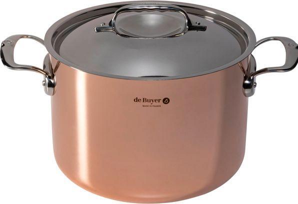Productafbeelding de Buyer Prima Matera Kookpot Inductie, met Deksel (24 cm, Steelpan, Koper, Roestvrij staal)