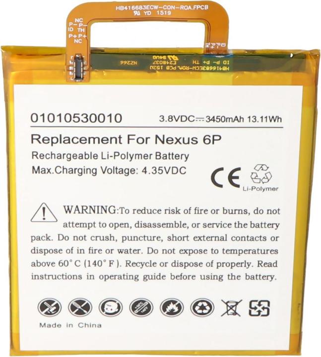 Immagine prodotto Google Akku Nexus 6P, Nexus 6P A1, Nexus 6P A2 Huawei Angler, H1511, H1512
