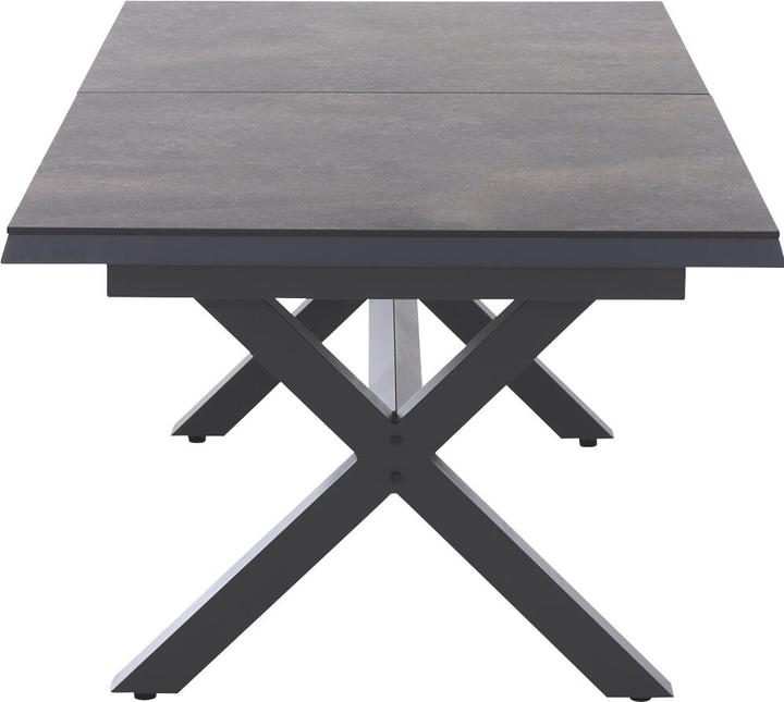 Actual product image Siena Garden Sincro Ausziehtisch 200/260x100cm matt anthrazit / HPL titan (200 cm)