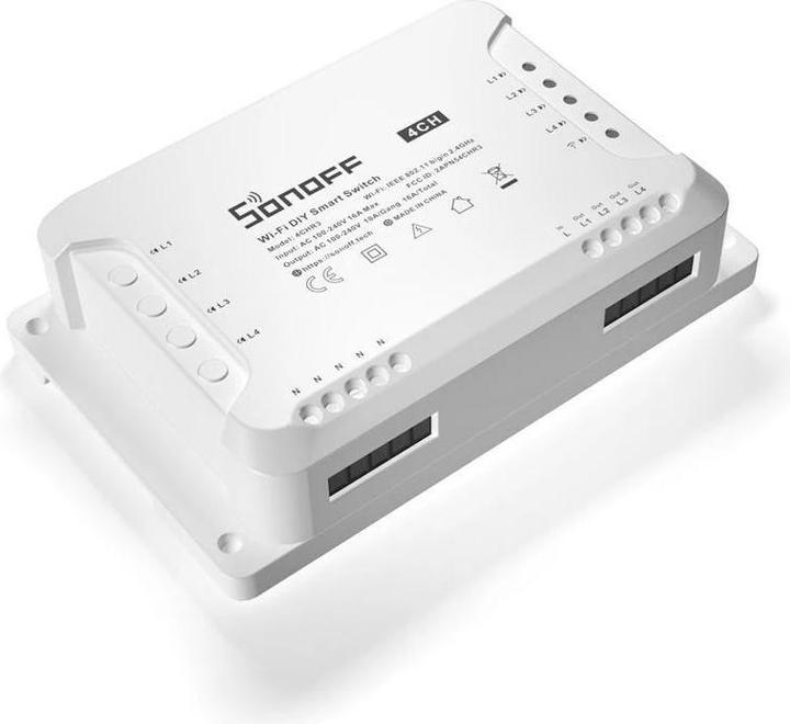 Produktbild Sonoff 4CHR3 - 4-gang Wi-Fi Smart Switch (Schaltaktor)