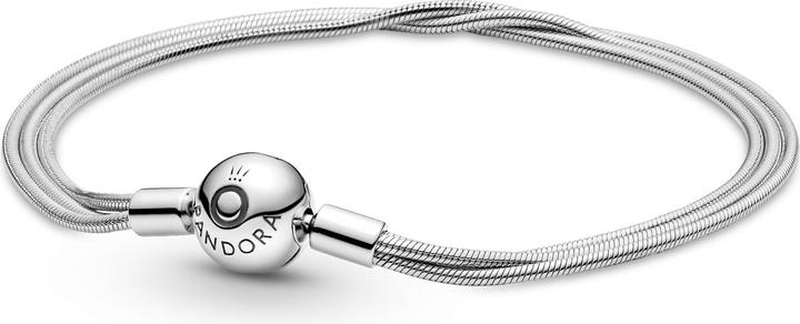 Image du produit Pandora Bracelet Moments Multi Snake Chains (19 cm, Argent sterling 925)