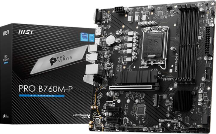 MSI PRO B760M-P (LGA 1700, Intel B760, mATX)