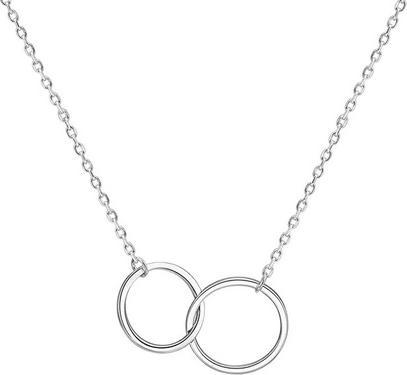 Beneto Silver necklace with rings AGS1132 / 47 (L)