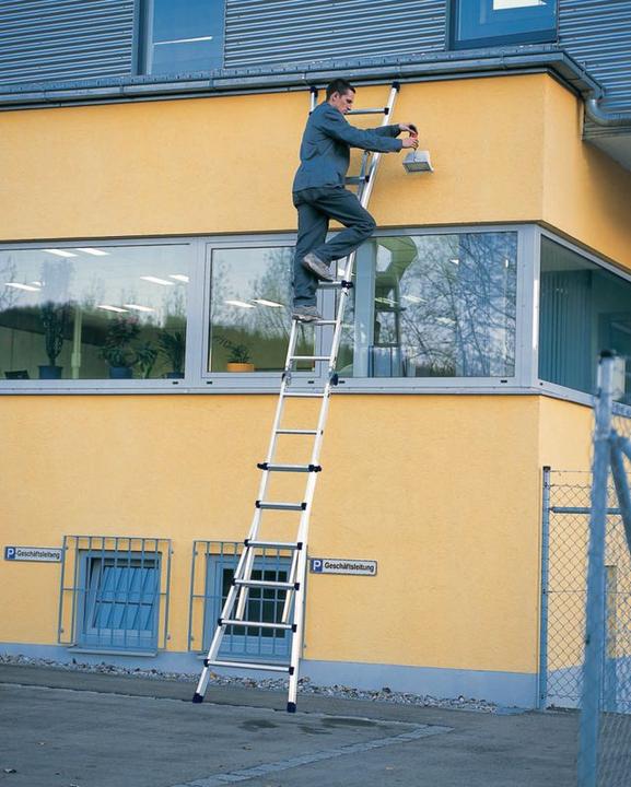 Actual product image Zarges LM Telescopic Ladder Variomax V 4 x 5 Rungs (Multi-purpose ladder, 530 cm)