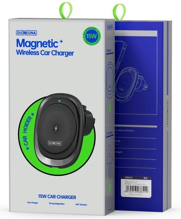 Image du produit Duzzona Chargeur de voiture sans fil V1 - Noir