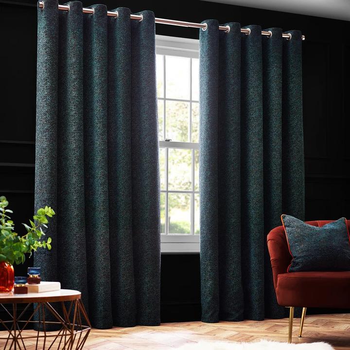 Actual product image New Galaxy Chenille Eyelet Curtains (229 x 137 cm)
