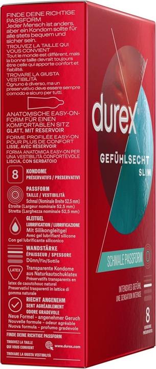 Image du produit Durex Slim Fit résistant à la congélation (8 pcs)