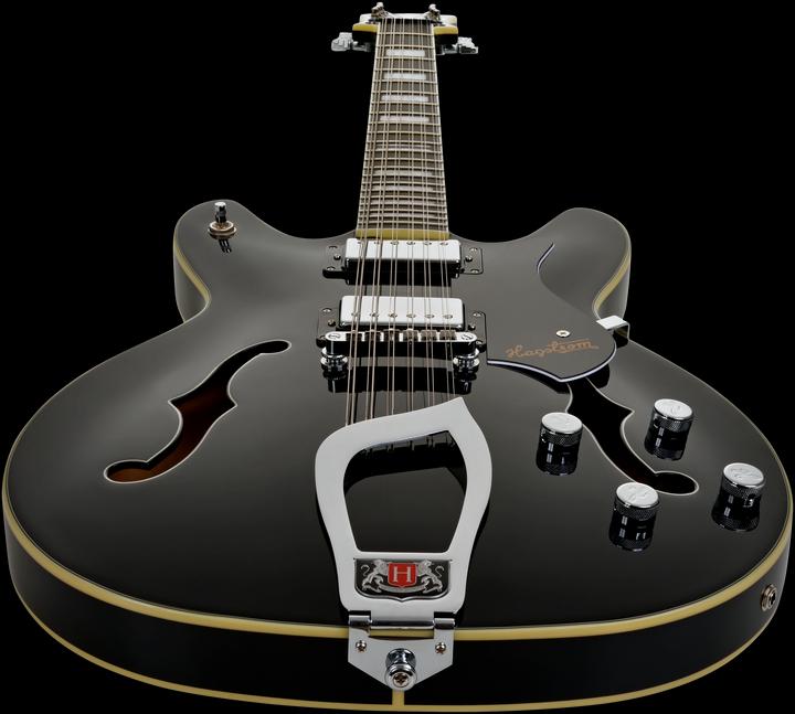 Produktbild Hagstrom E-Gitarre, Viking DLX, Black Gloss, 12-Saiter (E-Gitarre)