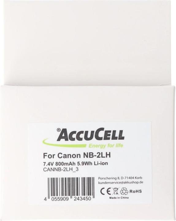 Image du produit Canon Batterie NB-2L DigiCam (Batterie)