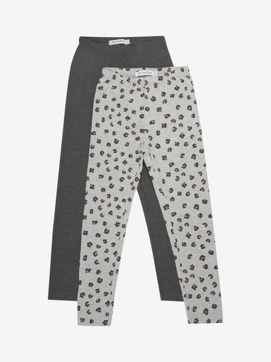Produktbild Minymo Leggings 2er Set Greymelange Gr. 110 (110)