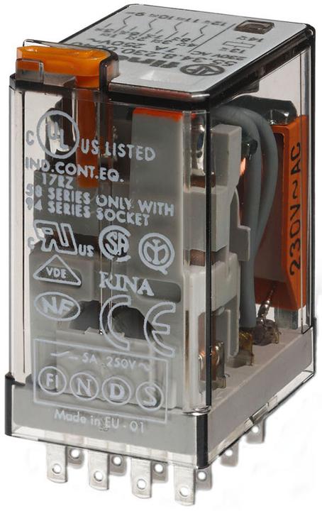 Image du produit Finder Rel. 230VAC 4W 7A p.fas. 94.04/84/44 55.34.8.230.0040