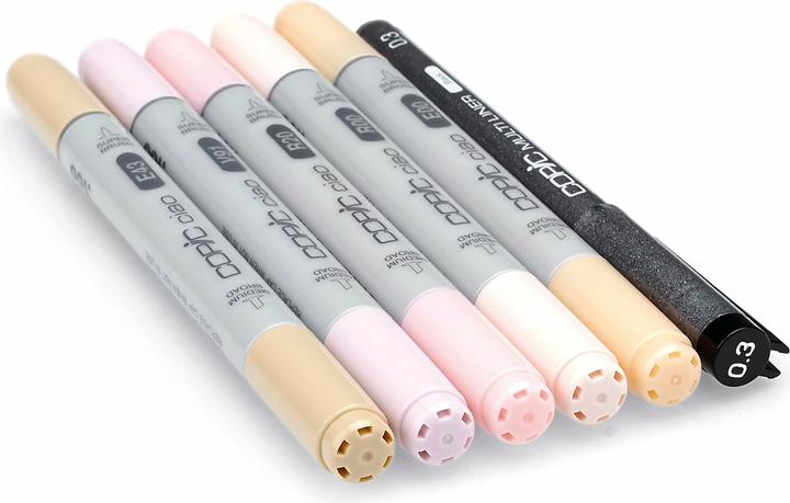 Image du produit Copic Les couleurs de la peau (Grey, 3 mm, 6 x)