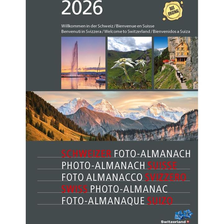 Produktbild Swiss Foto-Almanach 2026 (A5, Italienisch, Englisch, Deutsch, Französisch)