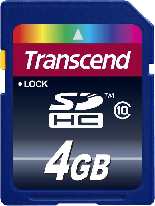 Actual product image Transcend SDHC 200x (4 GB, SDHC, U1, UHS-I)