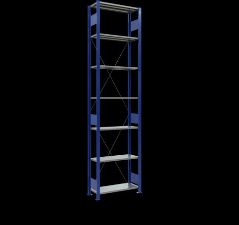 Actual product image Schulte Lagertechnik MULTIplus150 basic racking system with cross braces