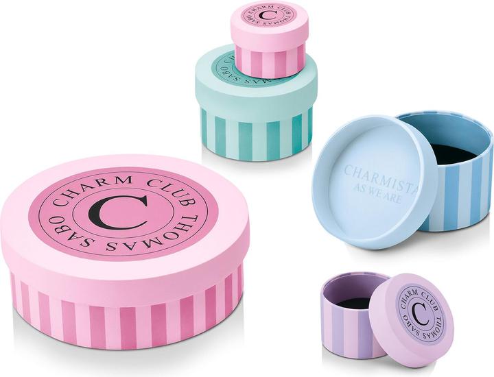Produktbild Thomas Sabo Charm-Anhänger LONDON Krone mit weissen Steinen vergoldet (925er Silber)