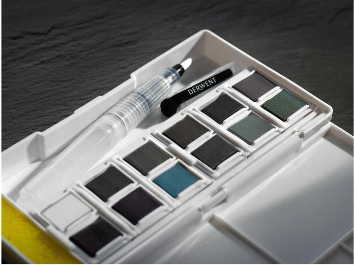 Actual product image Derwent Tinted charcoal colours