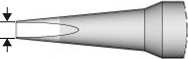 Actual product image JBC Tools C115113 Soldering tip chisel shape, straight tip size 0.3 mm Content 1 pc
