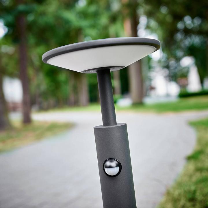Produktbild Lucande Fenia LED LED Garten Leuchte H60 w/Sensor Anthracite (900 lm, IP54)