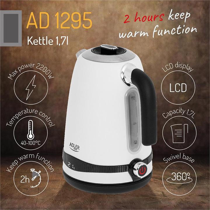 Actual product image Adler AD Kettle (1.70 l, EU plug)
