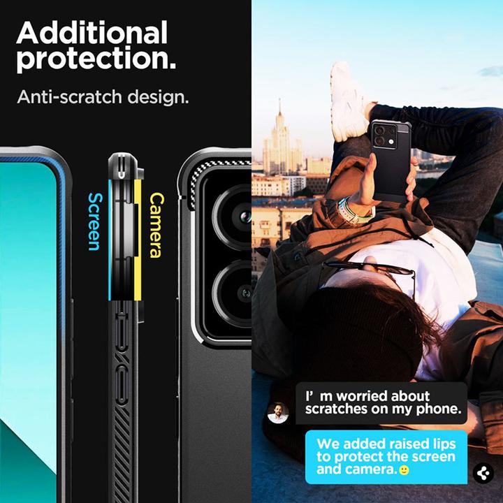 Immagine prodotto Spigen Armatura rugged Xiaomi Redmi Note 13 Pro 5G / Poco X6 5G nero opaco ACS07254 (Xiaomi Redmi Note 13 Pro 5G)