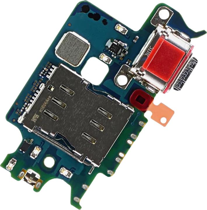 Actual product image Samsung USB-C charging port and SIM card reader (Galaxy S22)