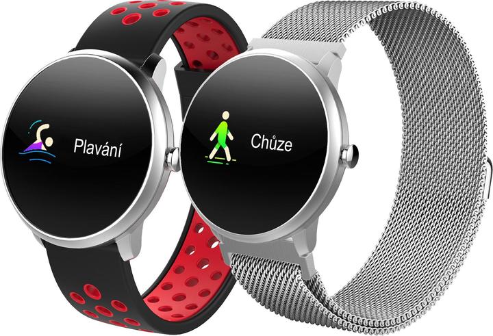 Produktbild iGet FIT F4 LCD Wristband activity tracker (0.96") IP68 Silver (250 mm)