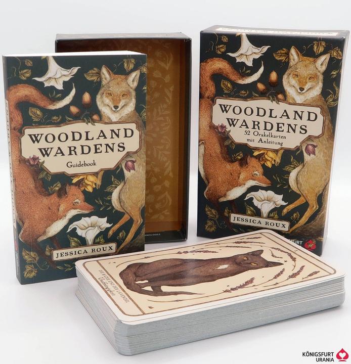 Actual product image Woodland Wardens: 52 Orakelkarten mit Booklet (German, Jessica Roux, 2023)