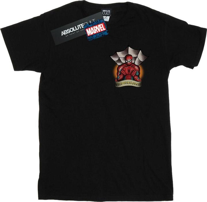 Immagine prodotto Spider-Man Tattoo Breast Print Maglietta Uomo (5XL)