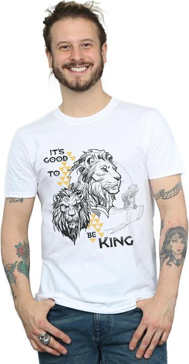 Actual product image Disney Mens The Lion King Movie It's Good To Be King T-Shirt (XXL)