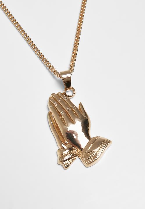 Produktbild Urban Classics Pray Hands Necklace (40% Eisen, 60% Zink)
