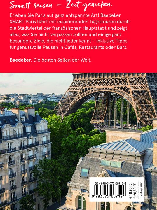 Produktbild SMART Reiseführer Paris (Deutsch, Gabriele Kalmbach, Waltraud Pfister-Bläske, 2025)