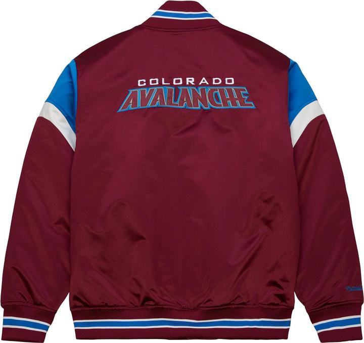 Actual product image Mitchell & Ness M&N Heavyweight Satin Veste NHL Colorado Avalanche (S)