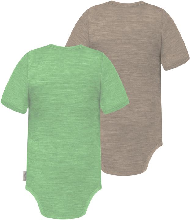 Produktbild Normani 2er Set Baby Merino Body Kurzarm „Tauranga" - 9293 (80)