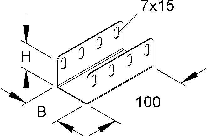 Produktbild Niedax Stossstellenverbinder (10 cm)